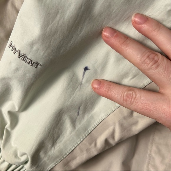 The North Face Mint Green And Tan Inlux Fur Lined Insulated Hyvent Jacket Size L - Picture 7 of 12